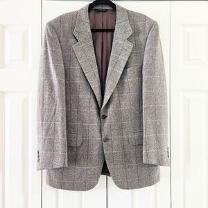 Burberry Vintage Tan Tweed Men's Blazer